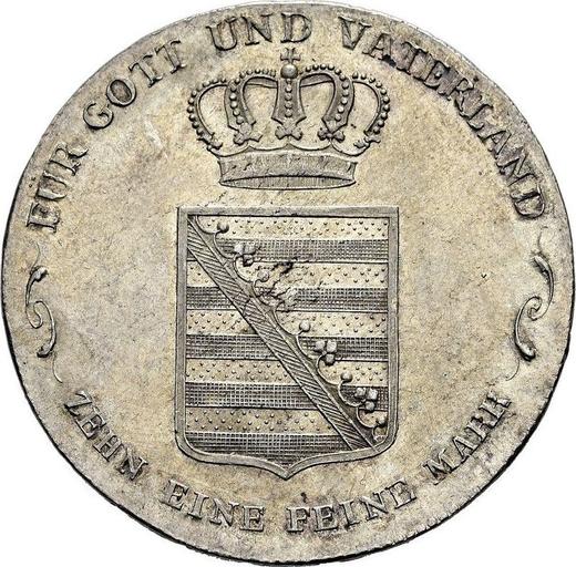 Reverso Tálero 1817 - valor de la moneda de plata - Sajonia-Coburgo-Saalfeld, Ernesto I