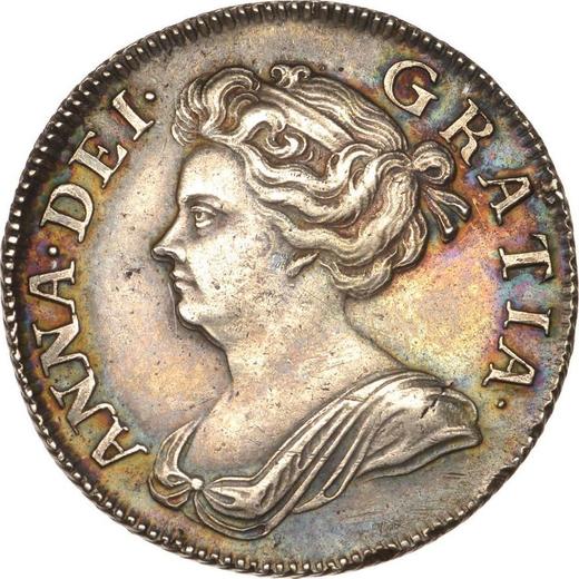 Obverse Shilling 1707 "Third draped bust" Post-Union - Silver Coin Value - United Kingdom, Anne