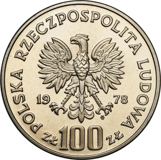 Avers Probe 100 Zlotych 1978 MW "Bieber" Nickel - Münze Wert - Polen, Volksrepublik Polen