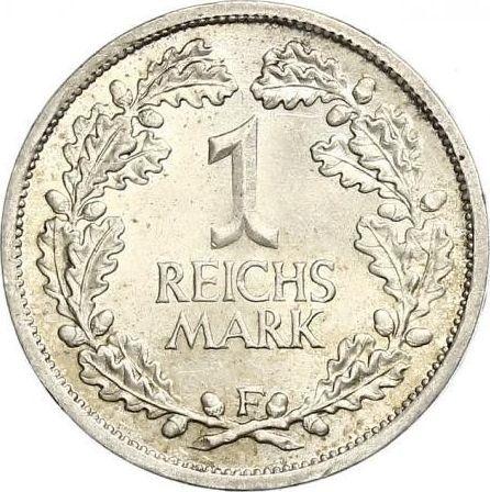Reverse 1 Reichsmark 1925 F - Silver Coin Value - Germany, Weimar Republic