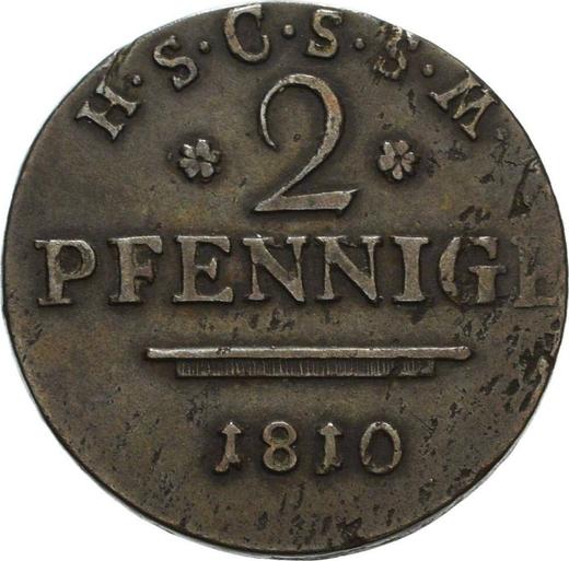 Revers 2 Pfennig 1810 - Münze Wert - Sachsen-Coburg-Saalfeld, Ernst I