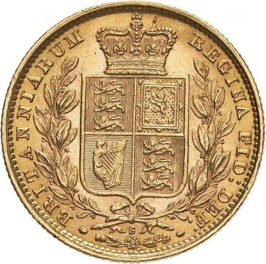 Reverse Sovereign 1885 S WW "Coat of arms" - Gold Coin Value - Australia, Victoria