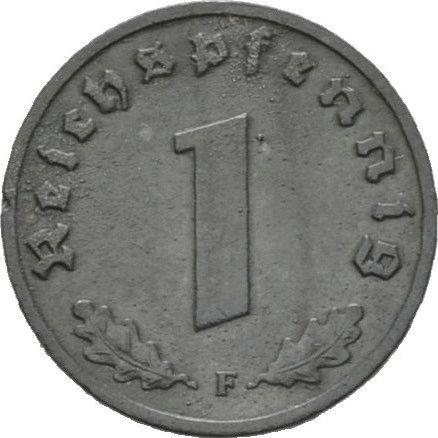 Obverse 1 Reichspfennig 1942 F "Type 1940-1945" -  Coin Value - Germany, Third Reich