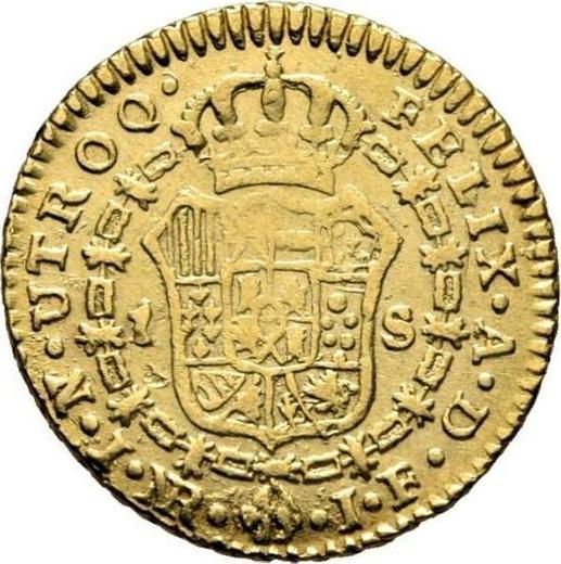 Reverse 1 Escudo 1815 NR JF - Gold Coin Value - Colombia, Ferdinand VII