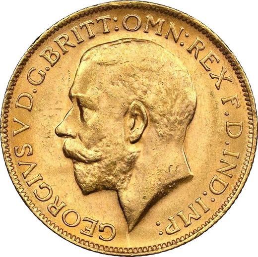 Avers Sovereign 1921 P - Goldmünze Wert - Australien, Georg V