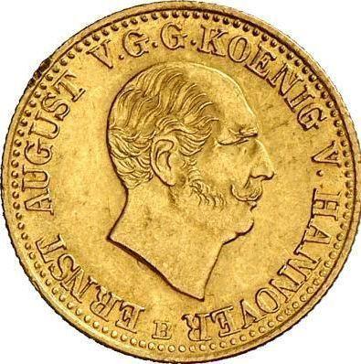 Avers 2 1/2 Taler 1845 B - Goldmünze Wert - Hannover, Ernst August I