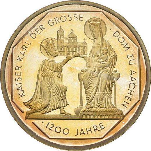 Obverse 10 Mark 2000 F "Charlemagne" - Silver Coin Value - Germany, FRG
