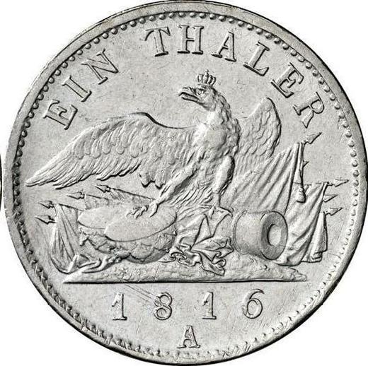 Reverse Thaler 1816 A "Type 1816-1822" - Silver Coin Value - Prussia, Frederick William III