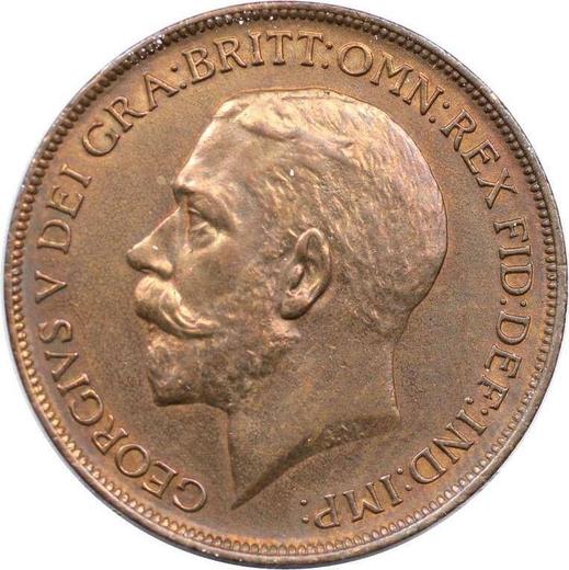 Obverse Penny 1912 "Type 1911-1936" -  Coin Value - United Kingdom, George V