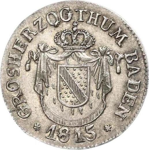 Obverse 6 Kreuzer 1815 - Silver Coin Value - Baden, Charles Louis Frederick