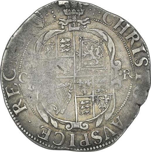 Reverse Shilling no date (1625-1642) "Fourth draped bust" Plume above the shield There is a border - Silver Coin Value - United Kingdom, Charles I