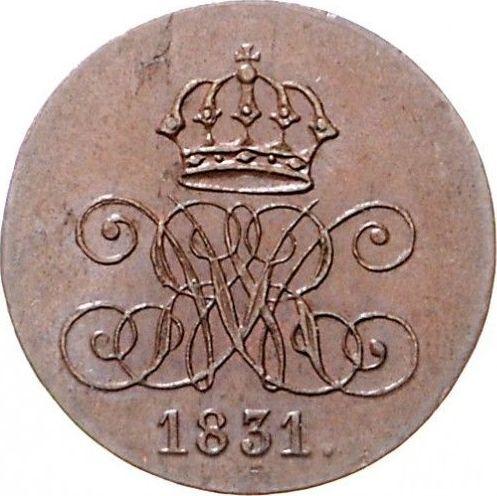 Obverse 2 Pfennig 1831 C - Coin Value - Hanover, William IV