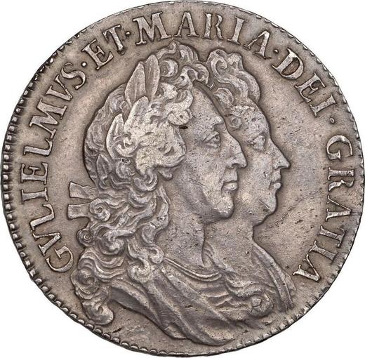 Obverse Halfcrown 1692 - Silver Coin Value - United Kingdom, William III and Mary II