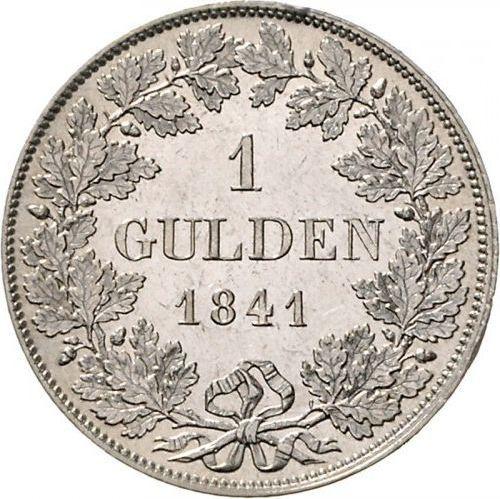 Reverse Gulden 1841 - Silver Coin Value - Bavaria, Ludwig I