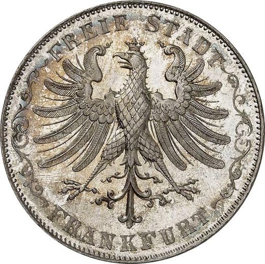 Obverse Gulden 1854 - Silver Coin Value - Frankfurt am Main, Free City