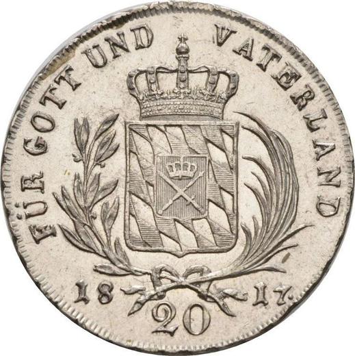 Reverse 20 Kreuzer 1817 - Silver Coin Value - Bavaria, Maximilian I