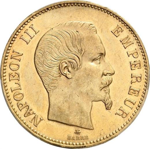 Obverse 100 Francs 1855 BB "Type 1855-1860" - Gold Coin Value - France, Napoleon III