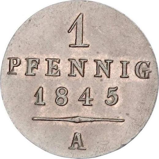 Reverse 1 Pfennig 1845 A -  Coin Value - Waldeck-Pyrmont, George Heinrich