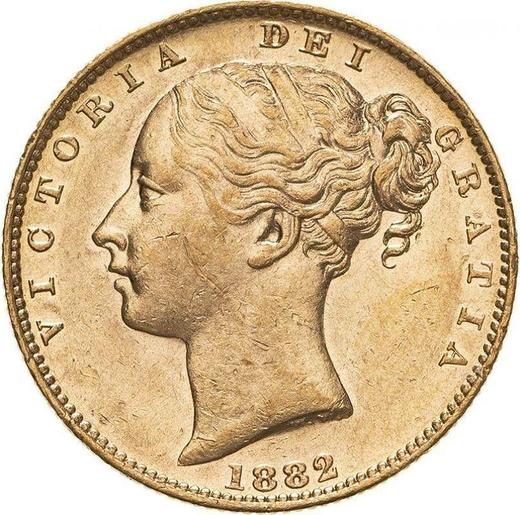 Obverse Sovereign 1882 M WW "Coat of arms" - Gold Coin Value - Australia, Victoria