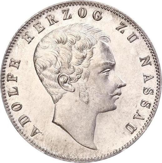 Obverse Gulden 1847 - Silver Coin Value - Nassau, Adolphe