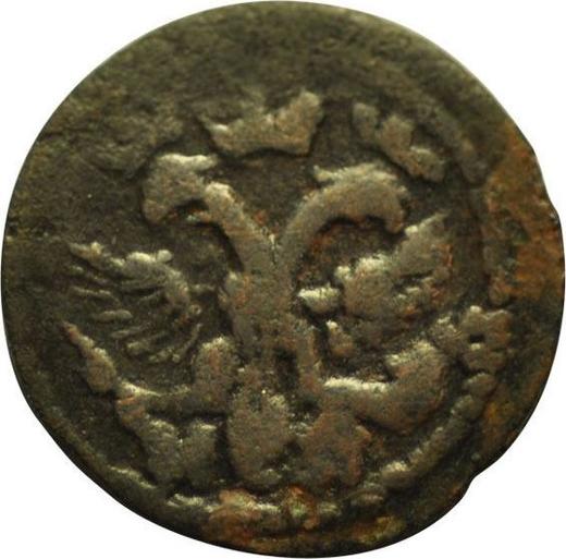 Awers monety - Połuszka (1/4 kopiejki) 1718 НД Rok arabski - cena  monety - Rosja, Piotr I Wielki