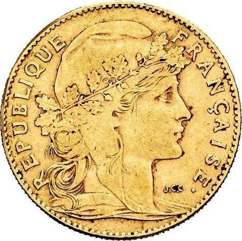 Obverse 10 Francs 1906 "Type 1899-1914" - Gold Coin Value - France, Third Republic