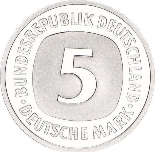 Anverso 5 marcos 1998 G - valor de la moneda - Alemania, RFA