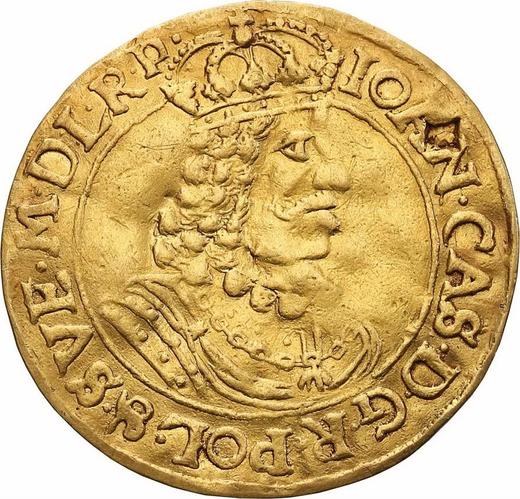 Avers 2 Dukaten 1663 HDL "Thorn" - Goldmünze Wert - Polen, Johann II Kasimir