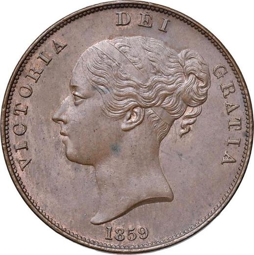 Obverse Penny 1859 "Type 1839-1860" -  Coin Value - United Kingdom, Victoria