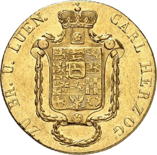 Obverse 10 Thaler 1830 CvC - Gold Coin Value - Brunswick-Wolfenbüttel, Charles II