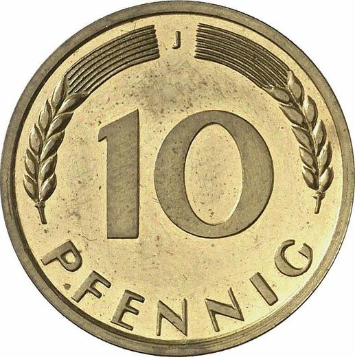 Obverse 10 Pfennig 1950 J -  Coin Value - Germany, FRG