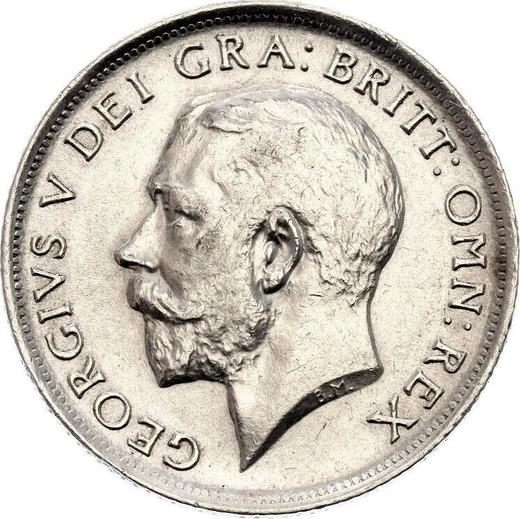 Obverse Shilling 1914 - Silver Coin Value - United Kingdom, George V