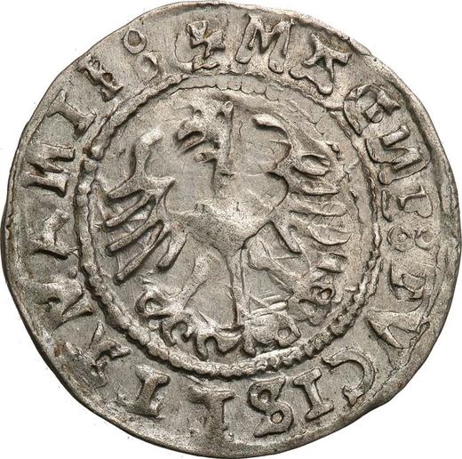 Reverse 1/2 Grosz 1527 "Lithuania" - Silver Coin Value - Poland, Sigismund I the Old