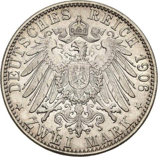 Reverse 2 Mark 1906 G "Baden" - Silver Coin Value - Germany, German Empire