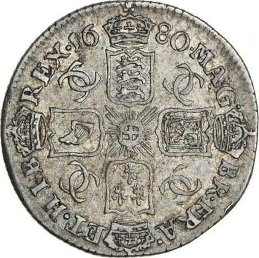 Reverse Sixpence 1680 - Silver Coin Value - United Kingdom, Charles II