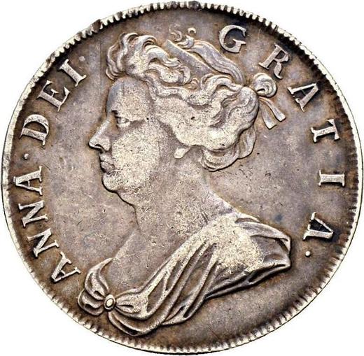 Obverse Halfcrown 1706 Roses and Plumes in angles - Silver Coin Value - United Kingdom, Anne