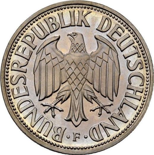 Reverse 1 Mark 1959 F -  Coin Value - Germany, FRG