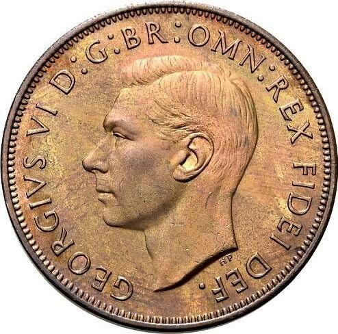 Anverso Penique 1950 HP "Tipo 1949-1952" - valor de la moneda  - Gran Bretaña, Jorge VI