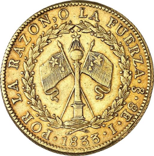 Reverse 8 Escudos 1833 So I - Gold Coin Value - Chile, Republic
