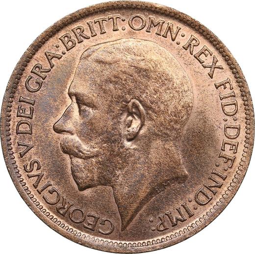 Obverse Halfpenny 1914 -  Coin Value - United Kingdom, George V