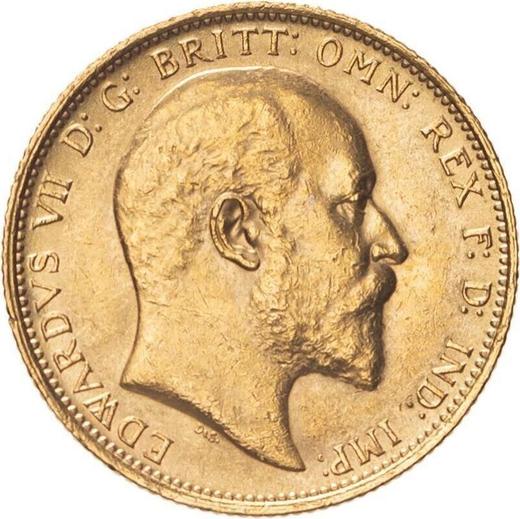 Obverse Sovereign 1907 S - Gold Coin Value - Australia, Edward VII