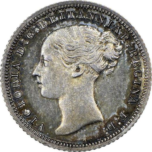 Obverse Fourpence (Groat) 1857 "Type 1837-1862" - Silver Coin Value - United Kingdom, Victoria