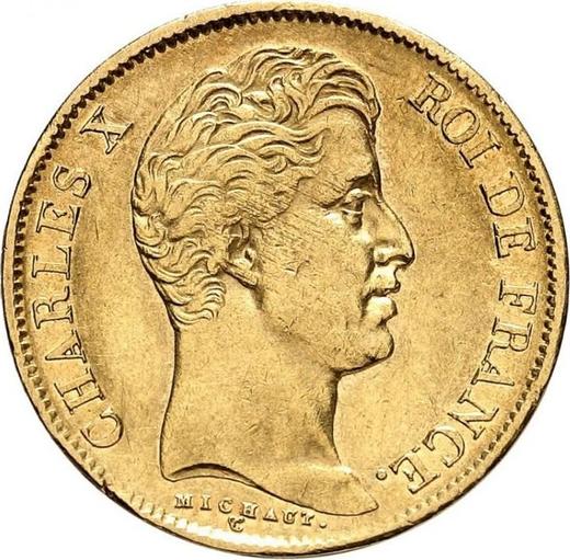 Avers 40 Francs 1830 MA "Typ 1824-1830" - Goldmünze Wert - Frankreich, Karl X