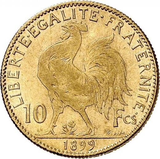 Reverse 10 Francs 1899 "Type 1899-1914" - Gold Coin Value - France, Third Republic