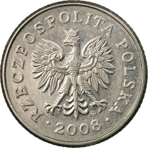 Avers 50 Groszy 2008 MW - Münze Wert - Polen, III Republik Polen nach Stückelung