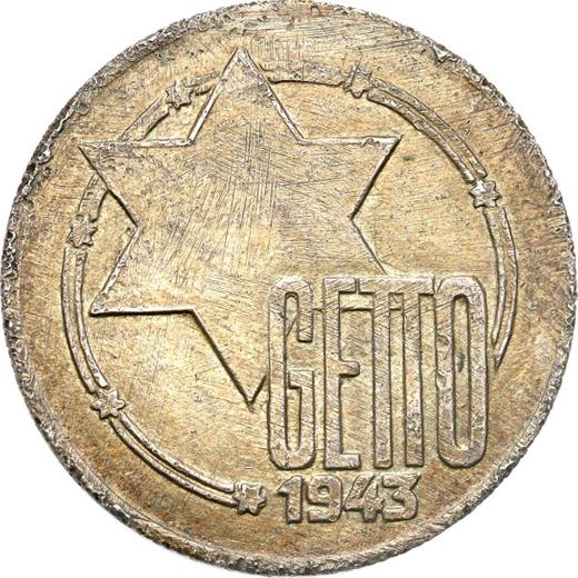 Obverse 10 Mark 1943 "Litzmannstadt Ghetto" Silver - Silver Coin Value - Poland, German Occupation