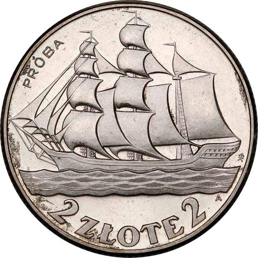Revers Probe 2 Zlote 1936 "Gdynia" Silber - Silbermünze Wert - Polen, II Republik Polen
