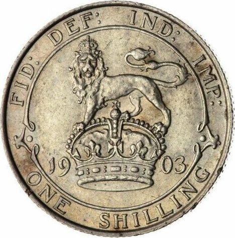 Reverse Shilling 1903 - Silver Coin Value - United Kingdom, Edward VII