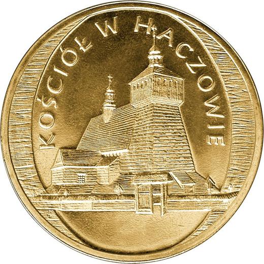 Reverse 2 Zlote 2006 MW UW "The Church in Haczow" -  Coin Value - Poland, III Republic after denomination