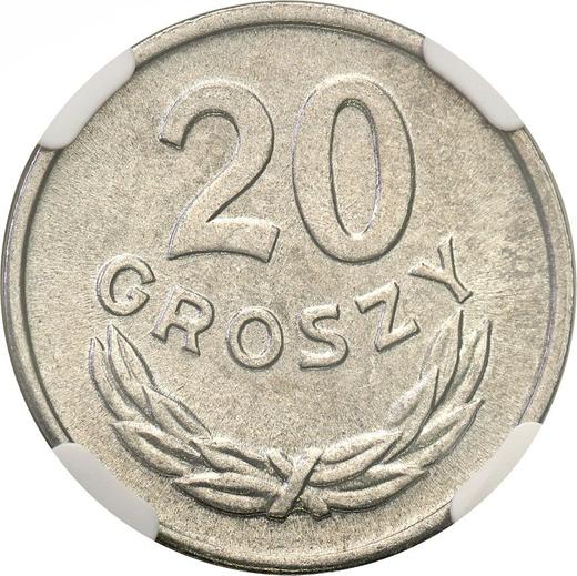 Reverse 20 Groszy 1967 MW - Coin Value - Poland, Peoples Republic